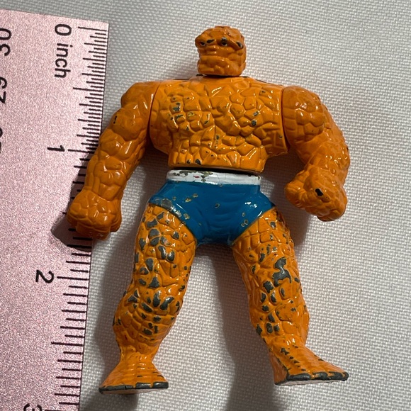Vintage 1994 Marvel 3” die cast Fantastic Four The Thing posable figure some - Picture 3 of 5